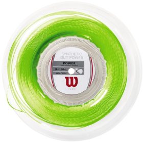 Wilson Synthetic Gut Power 16g Lime Green Tennis String (Reel)