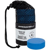 Winnwell Youth 4oz Training Puck - 6 Pack in Blue