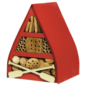 WoodLink Lake & Cabin Red Canoe Insect Shelter with Wall Hanger