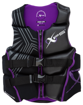 XPS Platinum Neoprene Segmented Life Jacket for Ladies - Black/Purple - L