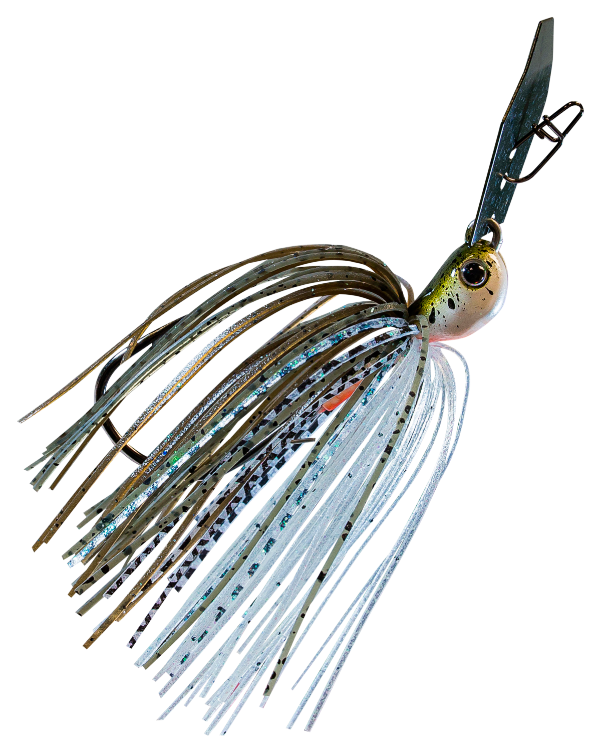 Z-Man Chatterbait JackHammer Evergreen Custom Bladed Jig - Green Pumpkin Shad - 1/2 oz.