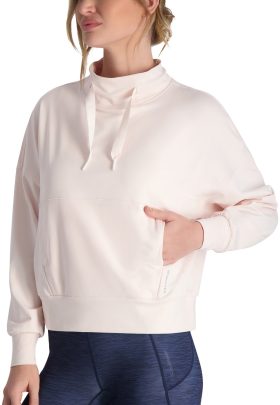 Zero Restrcition Womens Evie Mock Golf Sweater - Pink, Size: Large