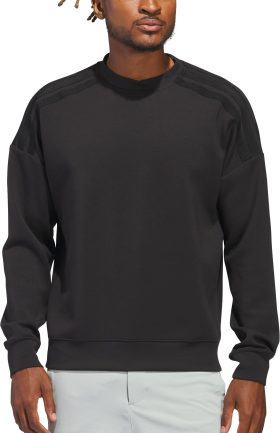 adidas Beyond Modal Men's Golf Pullover - Black, Size: Large