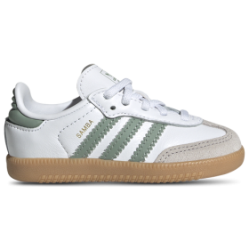 adidas Originals Boys adidas Originals Samba - Boys' Toddler Soccer Shoes White/Silver Green/Gum Size 8.5