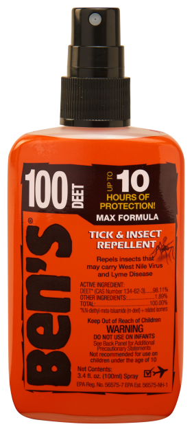 Ben's 100 Tick and Insect Repellent Pump Spray Bottle