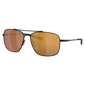 Costa Del Mar Canaveral 580G Polarized Sunglasses - Satin Black/Gold Mirror