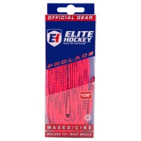 Elite WAXED Molded Tip Laces in Pink/Navy