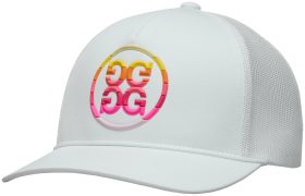 G/FORE Womens Gradient Circle Gs Cotton Twill Trucker Golf Hat - White, Size: One Size