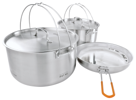 GSI Outdoors Glacier Stainless Steel Troop Cookset