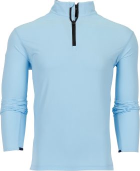 Greyson Tate Mockneck Quarter-Zip Men's Golf Pullover - Blue, Size: Medium