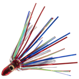 Iland Lures The Ilander All Mylar Skirt Trolling Lure - Red Head-Patriot