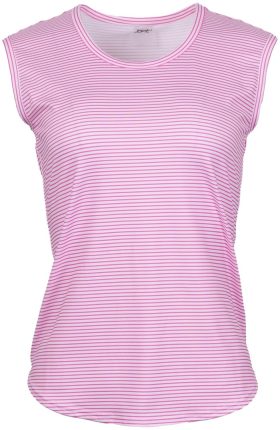 JoFit Womens Muscle Tee Sleeveless Golf Top - Pink, Size: Large