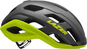 Lazer Strada KinetiCore Bike Helmet, Large, Matte Grey Flash Yellow