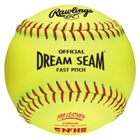 Rawlings C12RYLNF NFHS Dream Seam 12" Softball - 1 Dozen in Yellow Size 12in