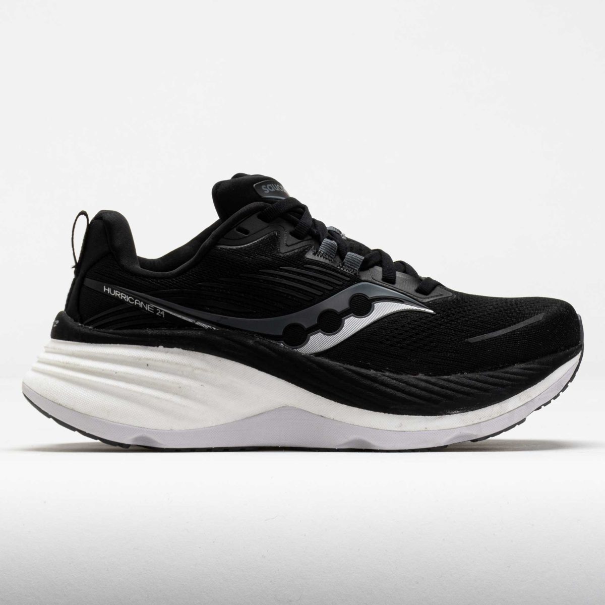 Saucony Hurricane 24 Women's Running Shoes Black/Carbon Size 9.5 Width B - Medium