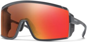 Smith | Pursuit Sunglasses Men's In Matte Slate/chromapop Glacier Photochromic Copper Red Mirror | Nylon