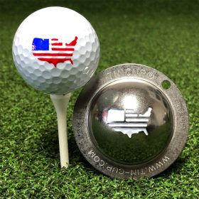 Tin Cup Golf Ball Stencil