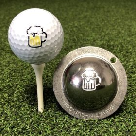 Tin Cup Golf Ball Stencil