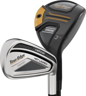 Tour Edge Hot Launch E525 Hybrid Combo Iron Set 2025 - RIGHT - 4H,5H,6-PW - HELI NANO 55 R - Golf Clubs