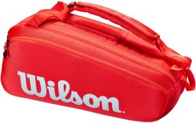 Wilson Super Tour 6 Pack Tennis Bag (Red)