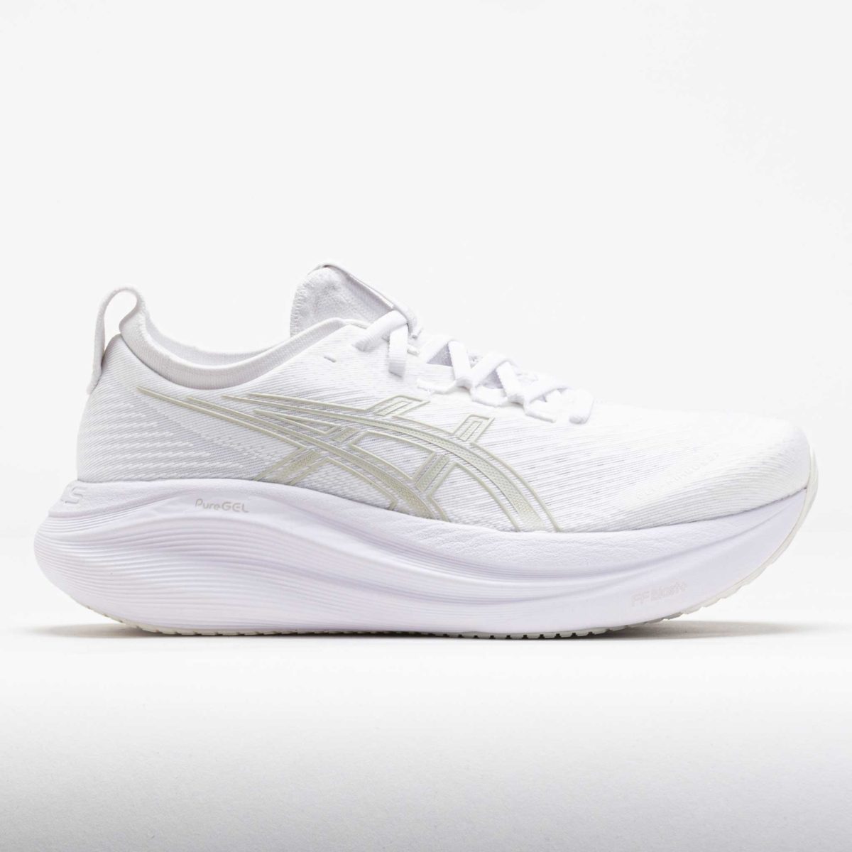 ASICS GEL-Nimbus 27 Women's Running Shoes White/Glacier Grey Size 8.5 Width B - Medium