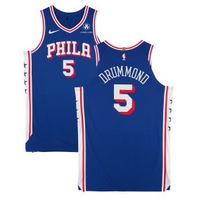 Andre Drummond Philadelphia 76ers Player-Issued #5 Blue Jersey from the 2024-25 NBA Season - Size 54+6