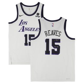 Austin Reaves Los Angeles Lakers Autographed Nike City Edition Swingman Authentic #15 Jersey with "I'm Him" Inscription