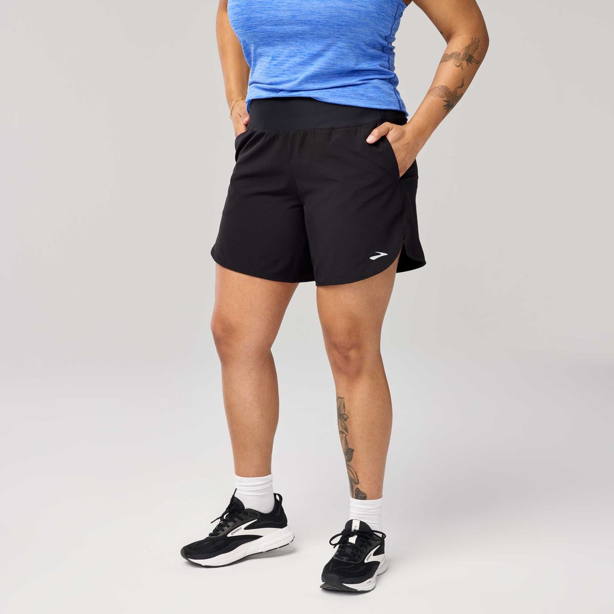 Brooks Chaser 7" Short 2.0 Women's Running Apparel Black, Size XXL