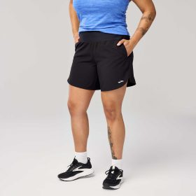 Brooks Chaser 7" Short 2.0 Women's Running Apparel Black, Size XXL