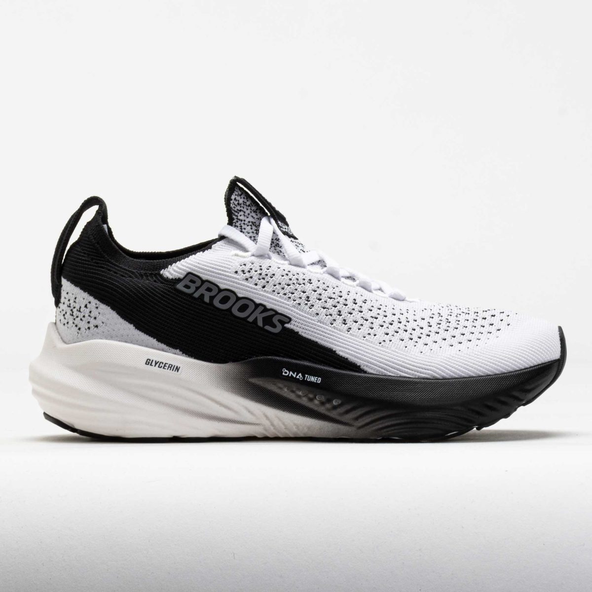 Brooks Glycerin StealthFit 22 Women's Running Shoes White/Grey/Black Size 9.5 Width B - Medium