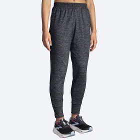 Brooks Luxe Jogger Women's Running Apparel Heather Black, Size Small