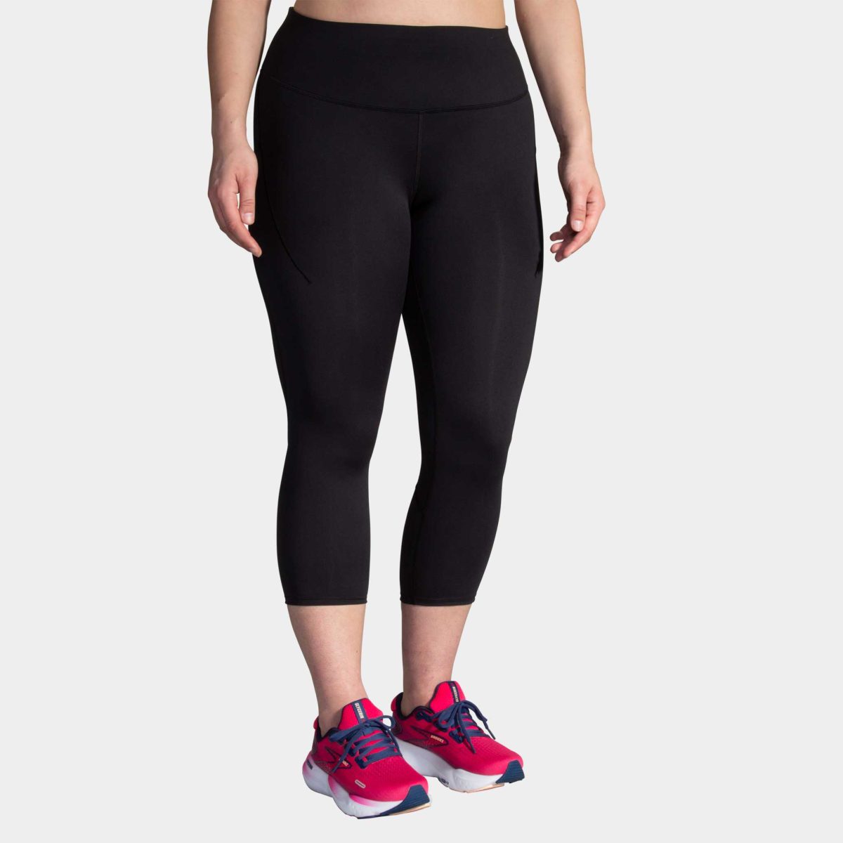 Brooks Spark Capri Women's Running Apparel Black, Size Large
