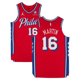 Caleb Martin Philadelphia 76ers Game-Used #16 Red Jersey vs. New Orleans Pelicans on January 10, 2025 - Size 48+4