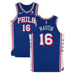 Caleb Martin Philadelphia 76ers Game-Used #16 Royal Jersey vs. Cleveland Cavaliers on November 13, 2024 - Size 48+4