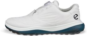 ECCO LT1 BOA Golf Shoes - White/Petrol -