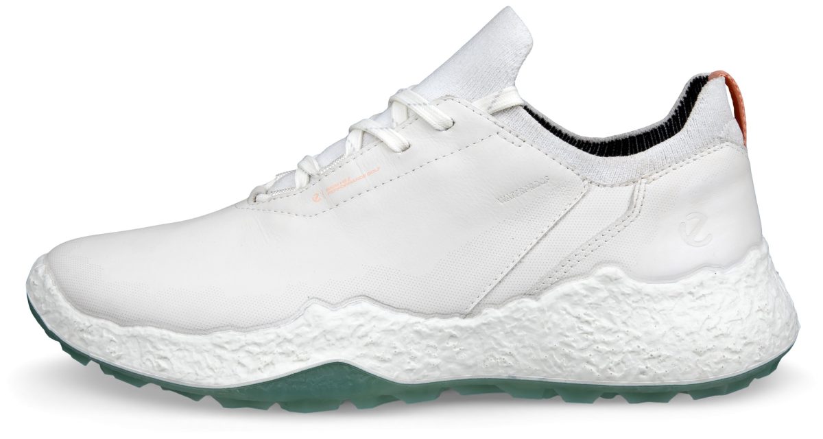 ECCO Womens BIOM H5 Golf Shoes - White/Sedum Green -