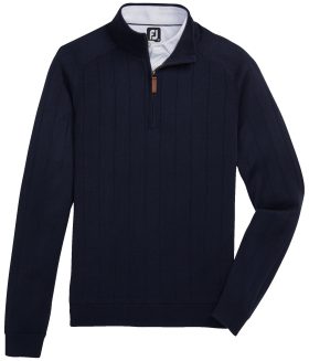 FootJoy Drop Needle Lined Men's Golf Sweater - Navy - Blue, Size: Medium