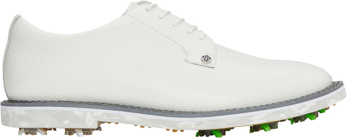 G/FORE G/LOCK Gallivanter Pebble Leather Camo Golf Shoes - Snow - 10.5 - MEDIUM