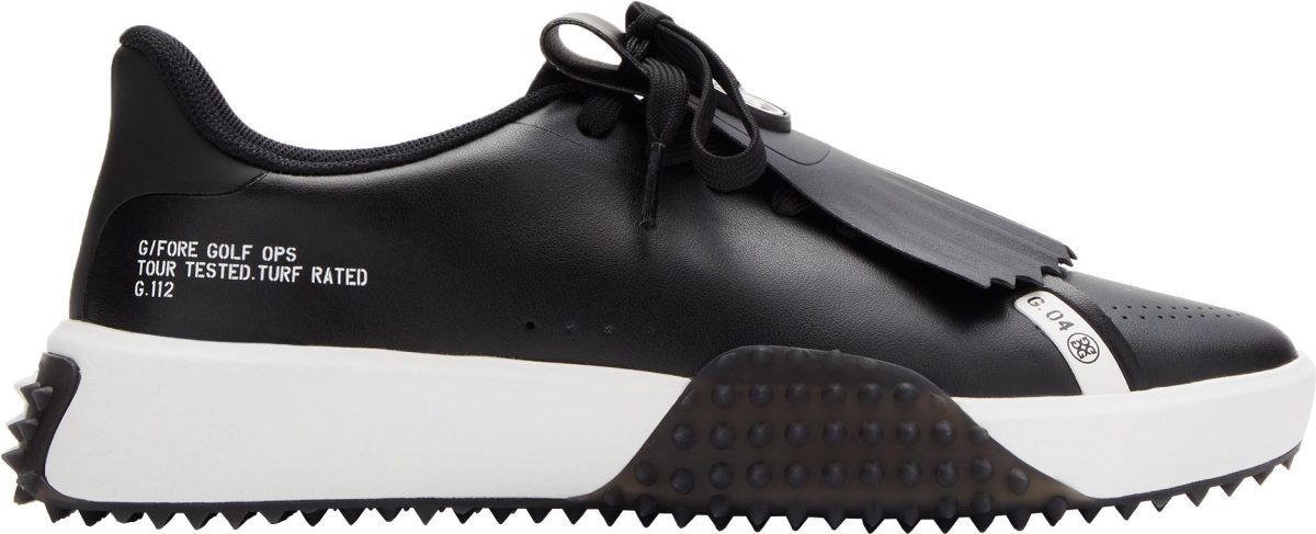 G/FORE Womens G.112 PU Leather Kiltie Golf Shoes - Onyx - 10.5 - MEDIUM