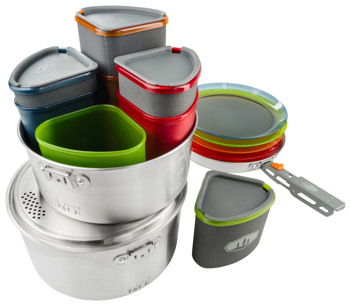 GSI Outdoors Glacier Stainless Camper Cookset