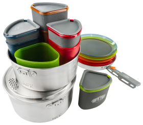 GSI Outdoors Glacier Stainless Camper Cookset