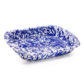 Golden Rabbit Cobalt Swirl Enamelware Collection Baking Pan