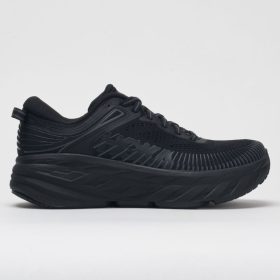 HOKA Bondi 7 Men's Running Shoes Black/Black Size 8.5 Width D - Medium