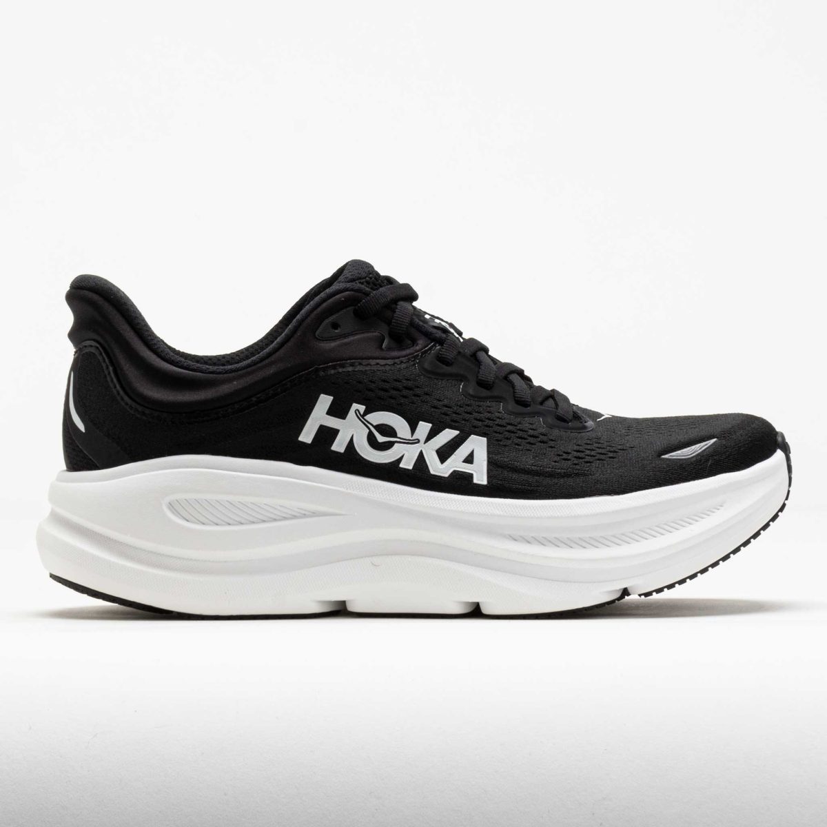 HOKA Bondi 9 Men's Running Shoes Black/White Size 15 Width 4E - Extra Wide