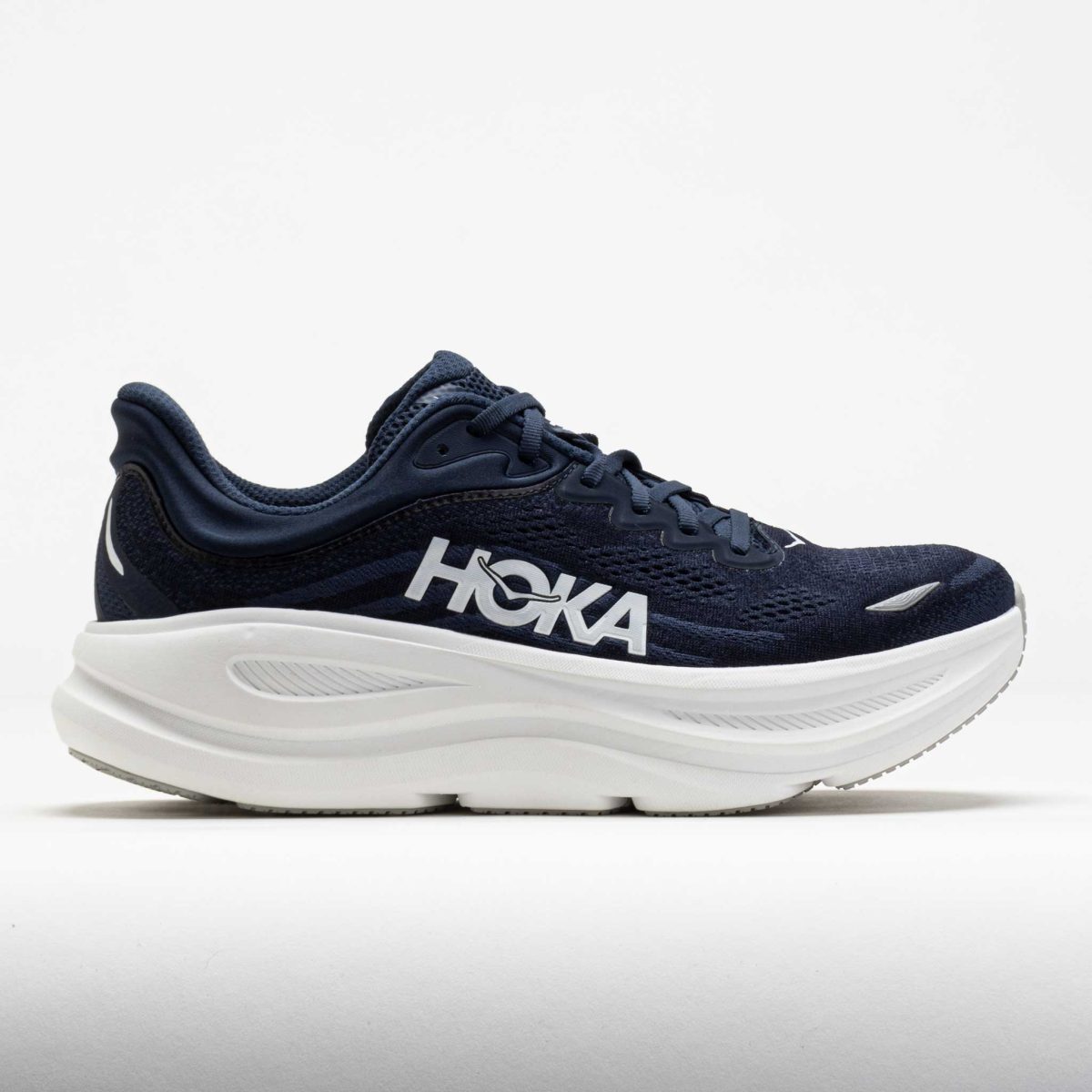 HOKA Bondi 9 Men's Running Shoes Varsity Navy/White Size 9 Width 4E - Extra Wide