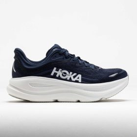 HOKA Bondi 9 Men's Running Shoes Varsity Navy/White Size 9 Width 4E - Extra Wide