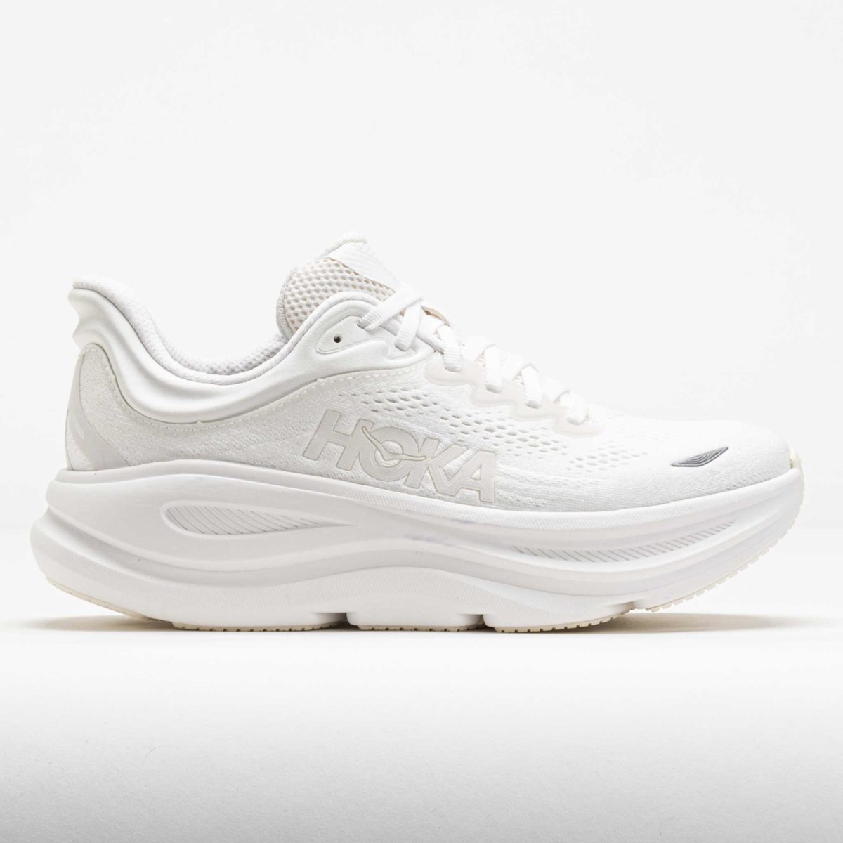 HOKA Bondi 9 Men's Running Shoes White/White Size 9 Width D - Medium