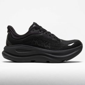 HOKA Bondi 9 Women's Running Shoes Black/Black Size 8.5 Width B - Medium