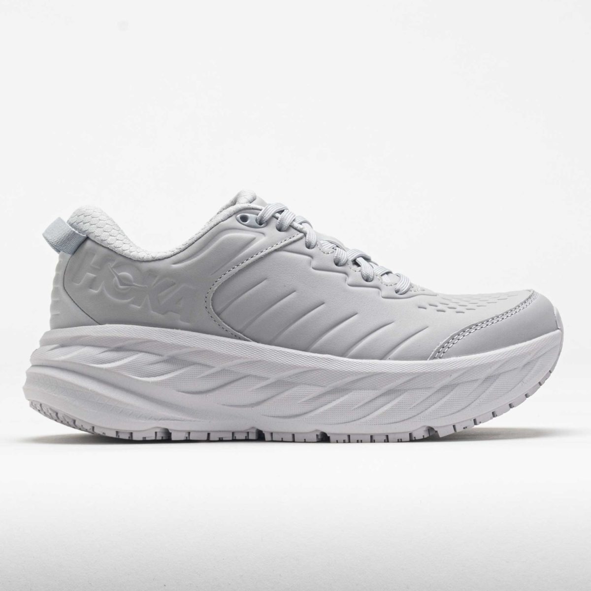 HOKA Bondi SR Women's Walking Shoes Harbor Mist/Lunar Rock Size 9 Width D - Wide