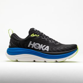 HOKA Gaviota 5 Men's Running Shoes Black/Electric Cobalt Size 11.5 Width D - Medium